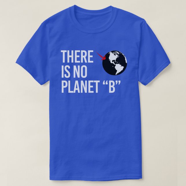 Det finns ingen plan(et) B T Shirt (Design framsida)