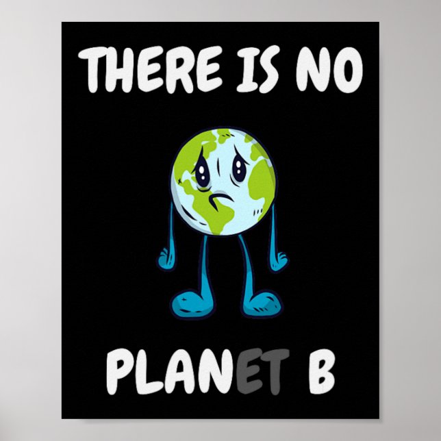 Det finns ingen plan (plan) B - Klimatförändringsa Poster (Framsidan)