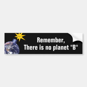 Det finns ingen planet B - Anti Trump Klimatföränd Bildekal