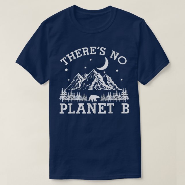 Det finns ingen planet B Earth Da T Shirt (Design framsida)