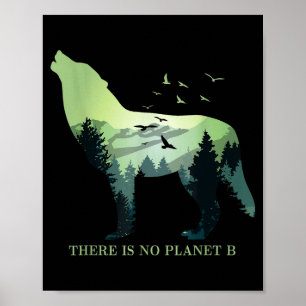 Det finns ingen planet B Earth Day Design Naturres Poster