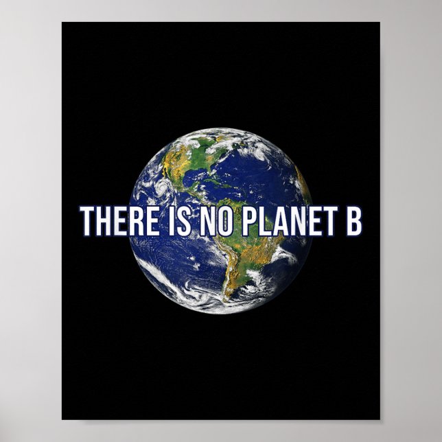 Det finns ingen planet B för klimatskydd Poster (Framsidan)