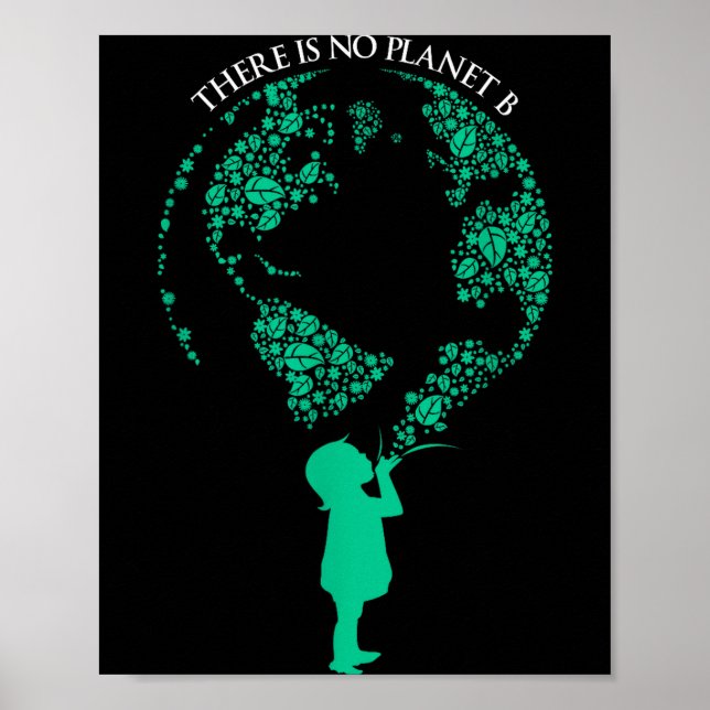 Det finns ingen planet B - global uppvärmning _1 Poster (Framsidan)