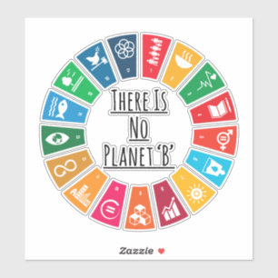 Det finns ingen planet B global uppvärmning av kli Klistermärken