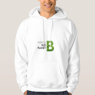 Det finns ingen planet B - Grönt Earth Typography Hoodie
