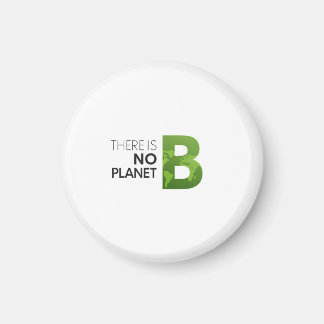 Det finns ingen planet B - Grönt Earth Typography Magnet