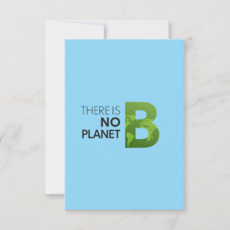 Det finns ingen planet B - Grönt Earth Typography OSA Kort