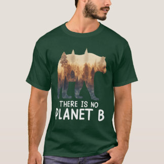 Det finns ingen planet B hotade djur roligt T Shirt