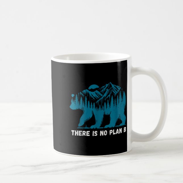 Det finns ingen planet B Ingen plan B Earth Bear  Kaffemugg (Höger)