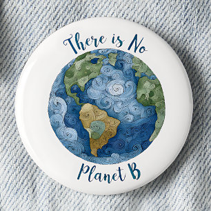 Det Finns Ingen Planet B Knappsats Knapp