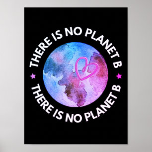 Det finns ingen planet B-lila Poster