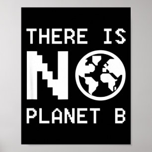 Det finns ingen planet B medvetenhet om miljöaktiv Poster