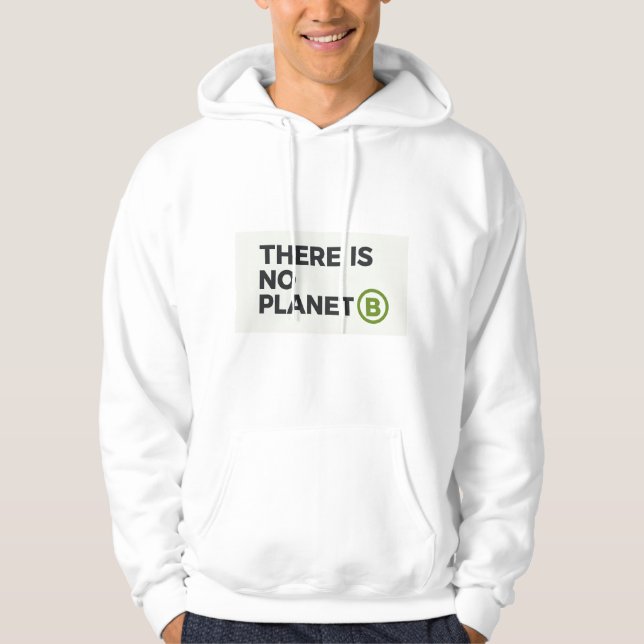 Det finns ingen planet B Miljöaktivist  Hoodie (Framsida)