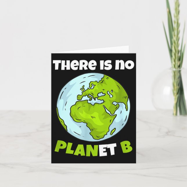 Det finns ingen planet B Miljöism Miljöaktivism Kort (Framsida)