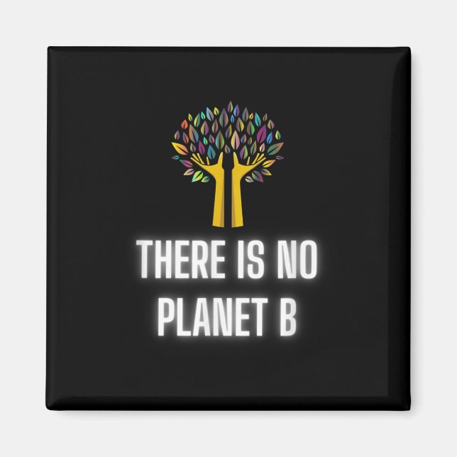 Det finns ingen planet B Miljöskydd _2 Magnet (Framsidan)