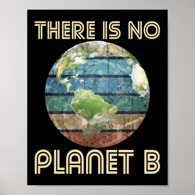 Det finns ingen planet B - Miljöskydd Ea Poster (Framsidan)