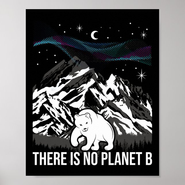 Det finns ingen planet B - Miljöskydd Ea Poster (Framsidan)