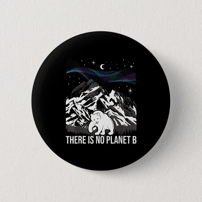 Det finns ingen planet B Miljöskydd Jorden Knapp (Framsida)