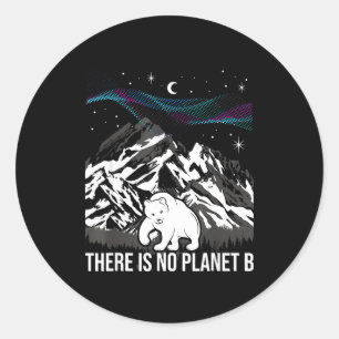Det Finns Ingen Planet B Miljöskydd Jorden Runt Klistermärke