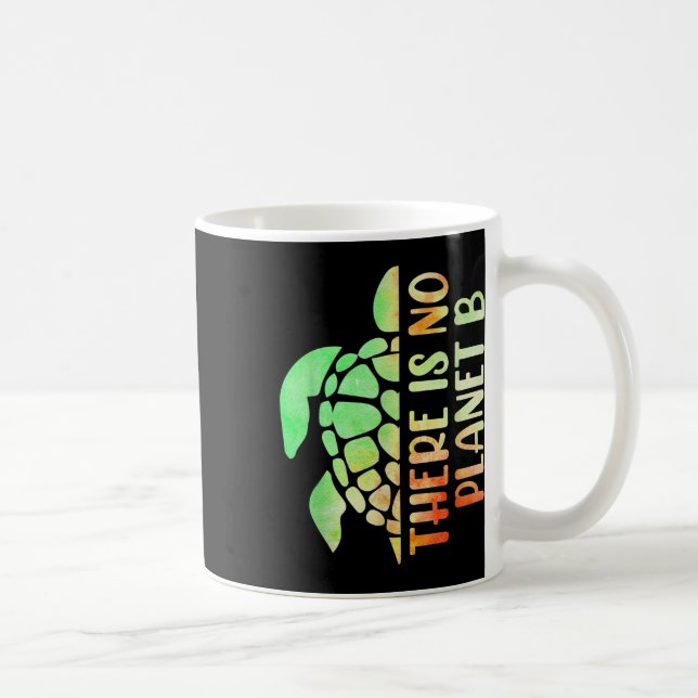 Det finns ingen planet B-miljöskydd Kaffemugg (Höger)