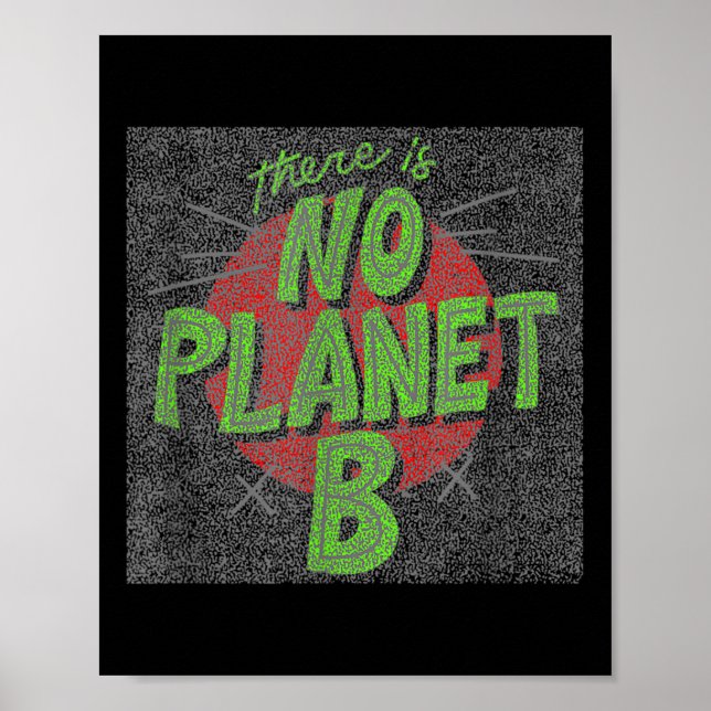 Det finns ingen planet B, miljöskydd. Poster (Framsidan)