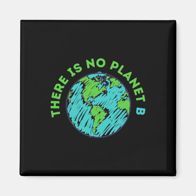 Det finns ingen planet B Mor-jorddagen Manar Kvinn Magnet (Framsidan)