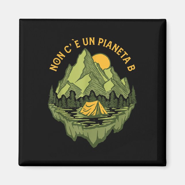 Det finns ingen planet B Mor-miljö Magnet (Framsidan)