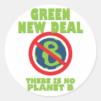 Det finns ingen planet B - ny Grönt Runt Klistermärke