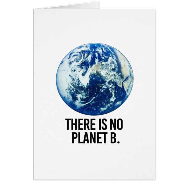 Det finns ingen Planet B OBS Kort (Framsidan)