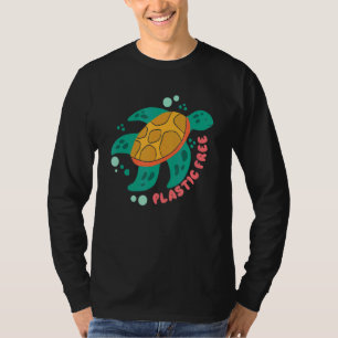 Det finns ingen planet B-sköldpadda Spara i 11-omr T Shirt