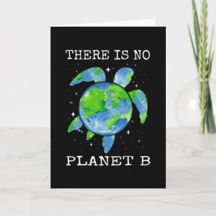 Det Finns Ingen Planet B Sköldpaddsdesign Jordens Kort
