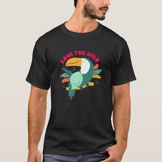 Det finns ingen Planet B-Spara på Vilden T Shirt (Framsida)