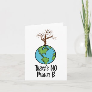 Det finns ingen planet B T Shirt, Earth Day, Envir Kort