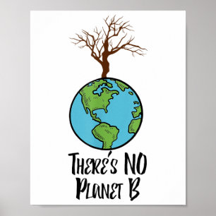 Det finns ingen planet B T Shirt, Earth Day, Envir Poster