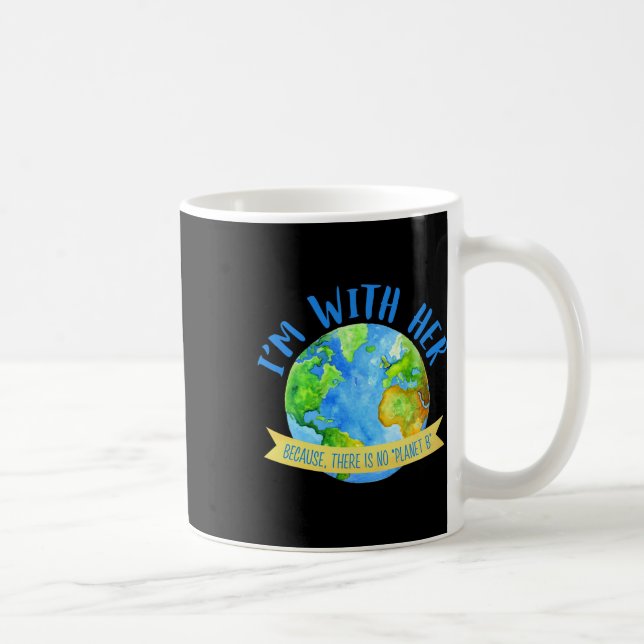 Det finns ingen planet B Underbar Earth Day Planet Kaffemugg (Höger)