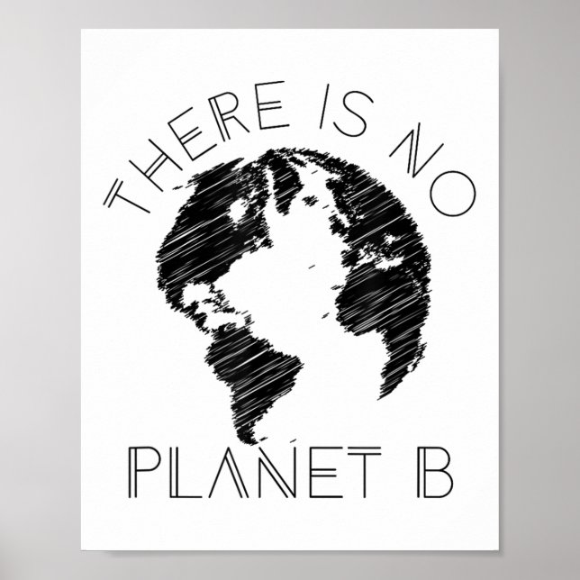 Det finns ingen planet B-värld mot global uppvärmn Poster (Framsidan)