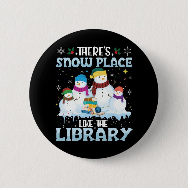 Det finns ingen plats som biblioteket jul knapp (Framsida)