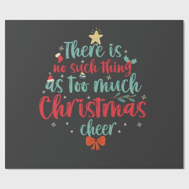 Det finns ingen Sak som är för mycket juljägare Presentpapper (Platt)