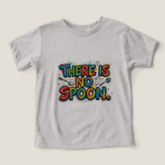 Det Finns Ingen Sked. Minimalistisk Citat T-Shirt (Design Framsida)