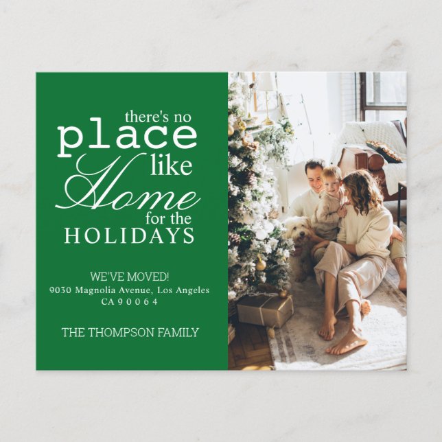 Det finns ingen Ställe like Home Grönt Photo Flytt (Framsida)