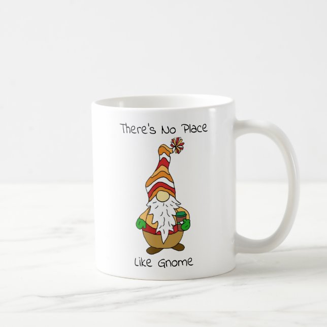 Det finns ingen Ställe som Gnome, höstcitat Kaffemugg (Höger)