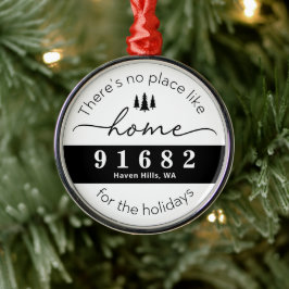 Det finns ingen Ställe som hem för Helgdagarna Julgransprydnad Metall