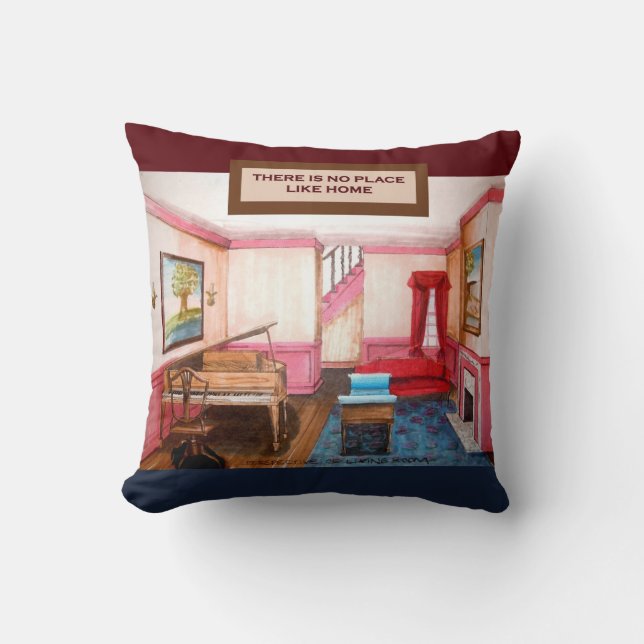 Det finns ingen Ställe som Hemamerikan MoJo Pillow Kudde (Framsida)