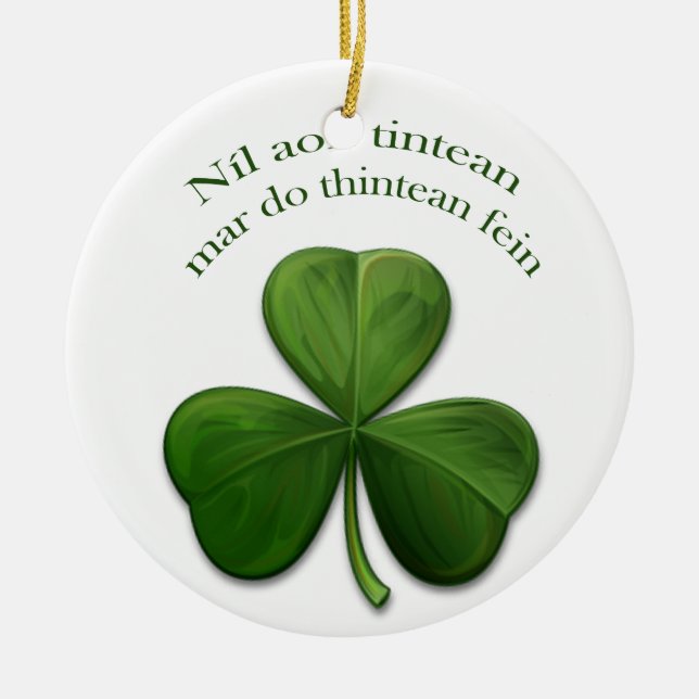 Det finns ingen ställe som hemma julgransprydnad keramik (Framsidan)