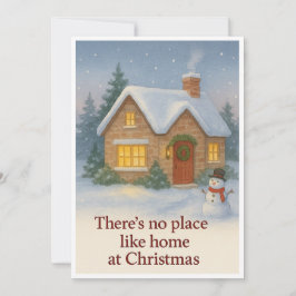 Det finns ingen Ställe som hemma vid jul Julkort