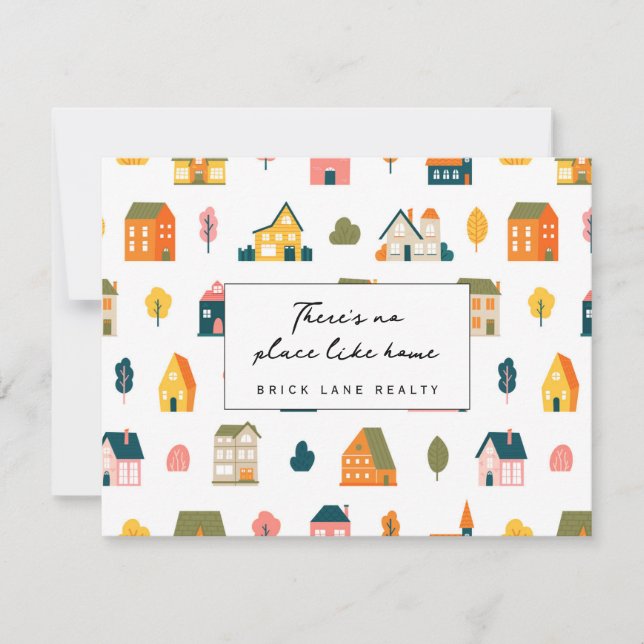 Det finns ingen Ställe som hemmet Tack Kort (Framsida)