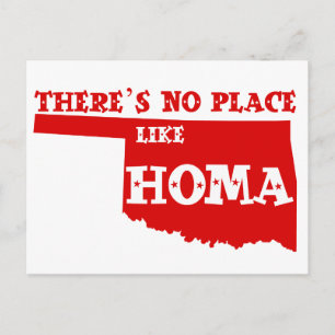 Det finns ingen Ställe som Homa Oklahoma Vykort
