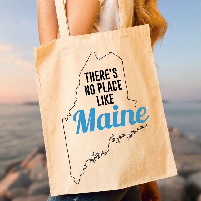 Det finns ingen Ställe som Maine, Tote Bag, Mamma  Tygkasse (Skapare uppladdad)