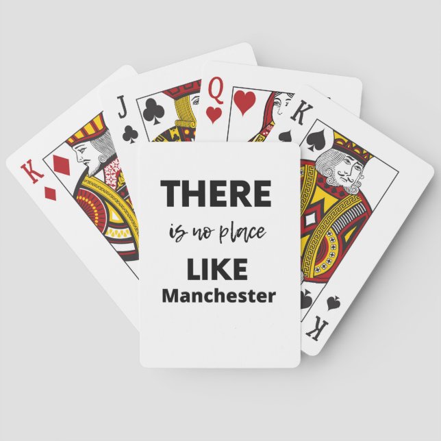 Det finns ingen ställe som Manchester Casinokort (Baksidan)