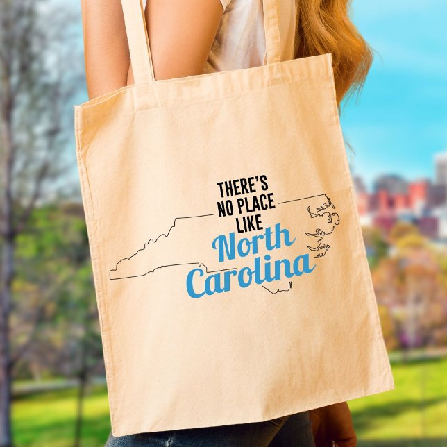 Det finns ingen Ställe som North Carolina Tote Bag Tygkasse (Skapare uppladdad)